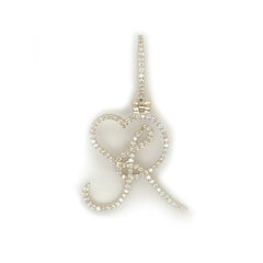 Diamond Letter Pendant w/ Heart - White Carat - USA & Canada