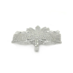 Diamond Double Headed Eagle (Albanian) Pendant - White Carat - USA & Canada