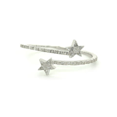 Star Bangle Diamond Bracelet - White Carat - USA & Canada