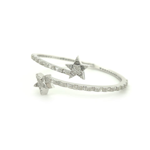 Star Bangle Diamond Bracelet - White Carat - USA & Canada