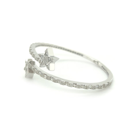 Star Bangle Diamond Bracelet - White Carat - USA & Canada