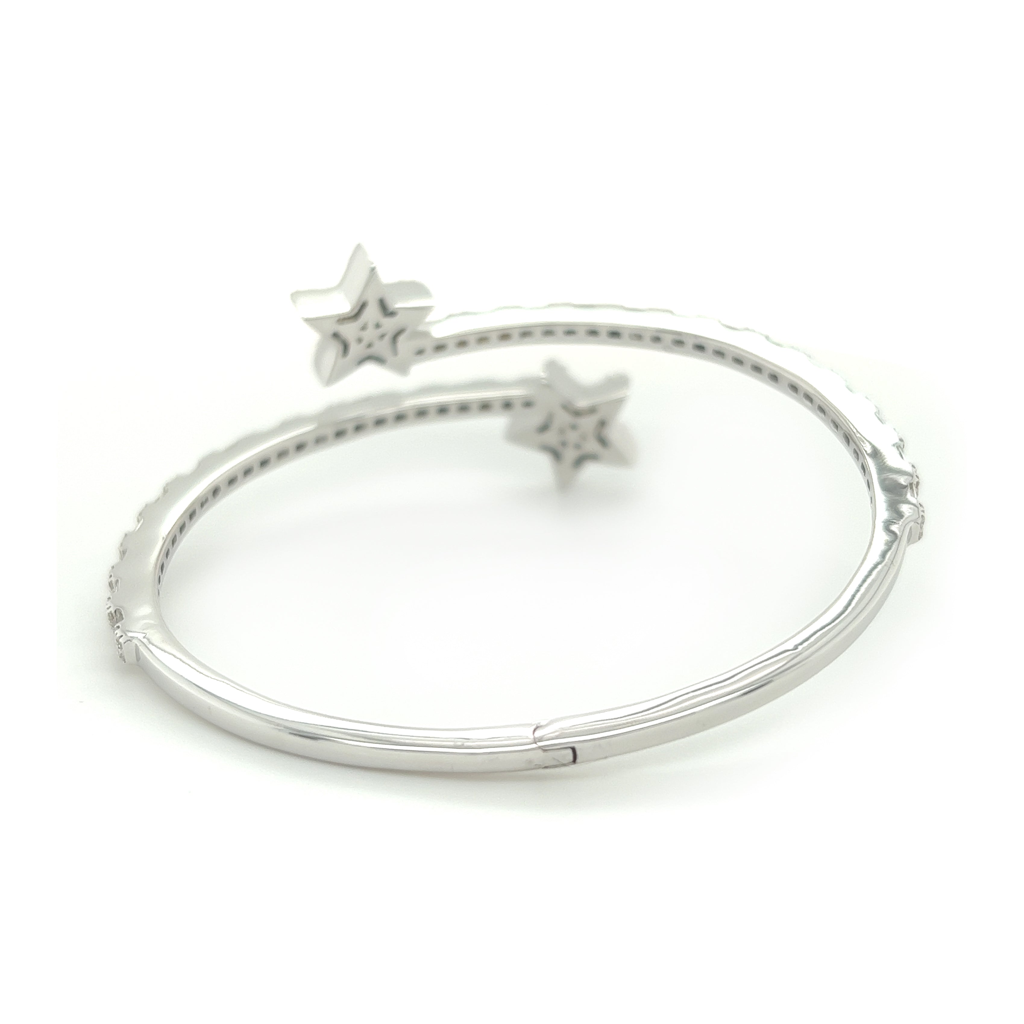 Star Bangle Diamond Bracelet - White Carat - USA & Canada
