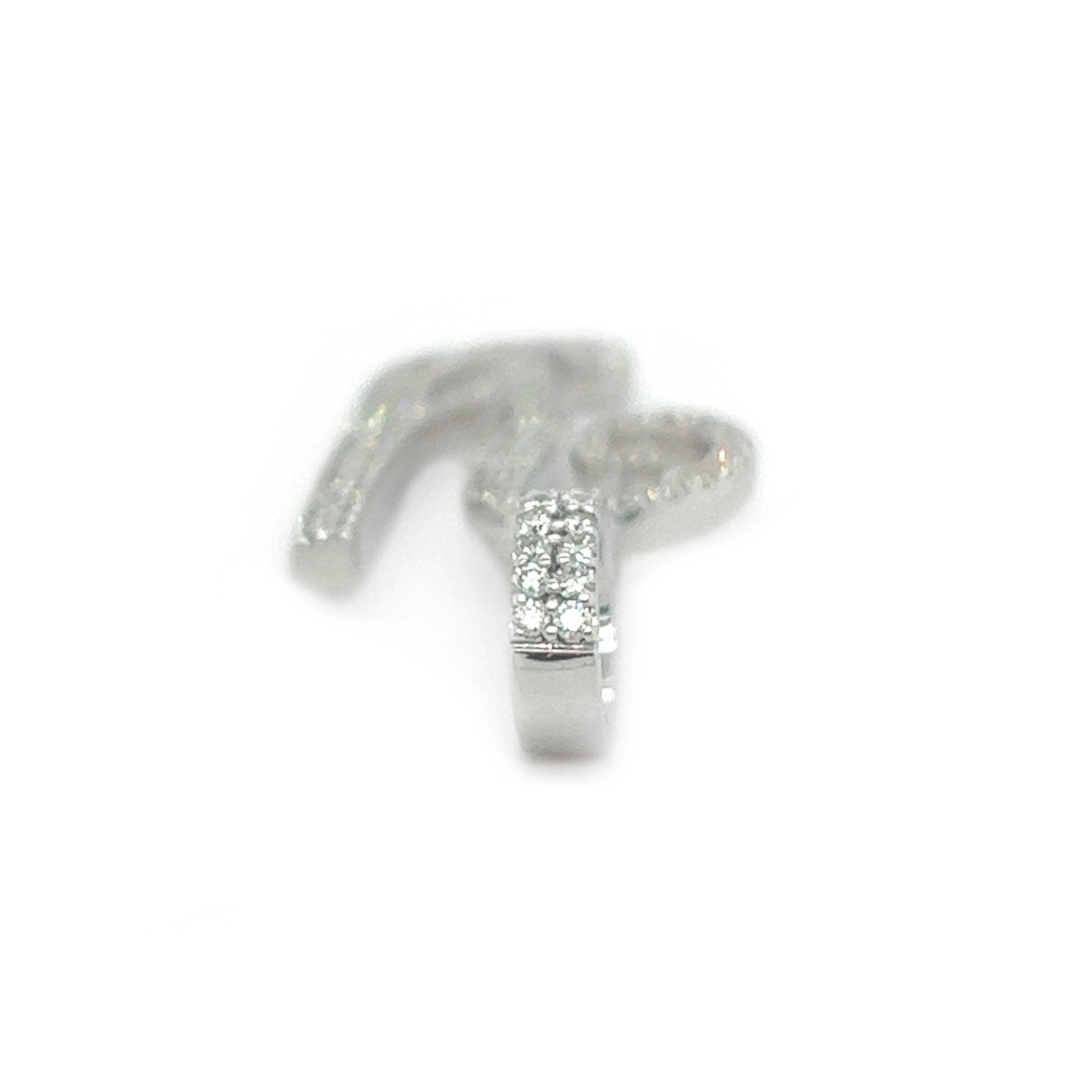 Diamond Cursive Letter "Y" Pendant - White Carat - USA & Canada