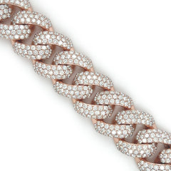 37.45CT. Diamond Elite Miami Bracelet w/ 10pt. on Lock - White Carat - USA & Canada