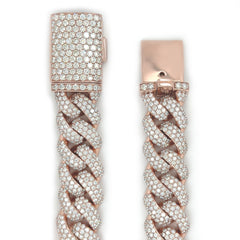 37.45CT. Diamond Elite Miami Bracelet w/ 10pt. on Lock - White Carat - USA & Canada