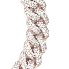 37.45CT. Diamond Elite Miami Bracelet w/ 10pt. on Lock - White Carat - USA & Canada