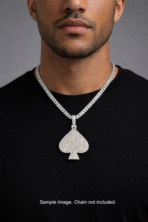 2.20 CT. Ace of Spades Diamond Pendant