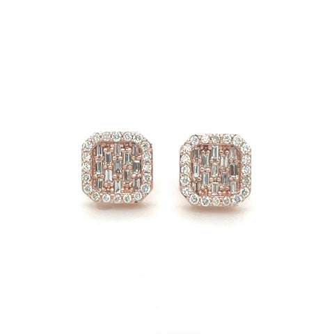 Baguette Diamond Earrings - White Carat - USA & Canada