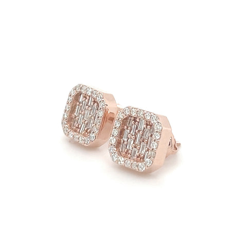 Baguette Diamond Earrings - White Carat - USA & Canada