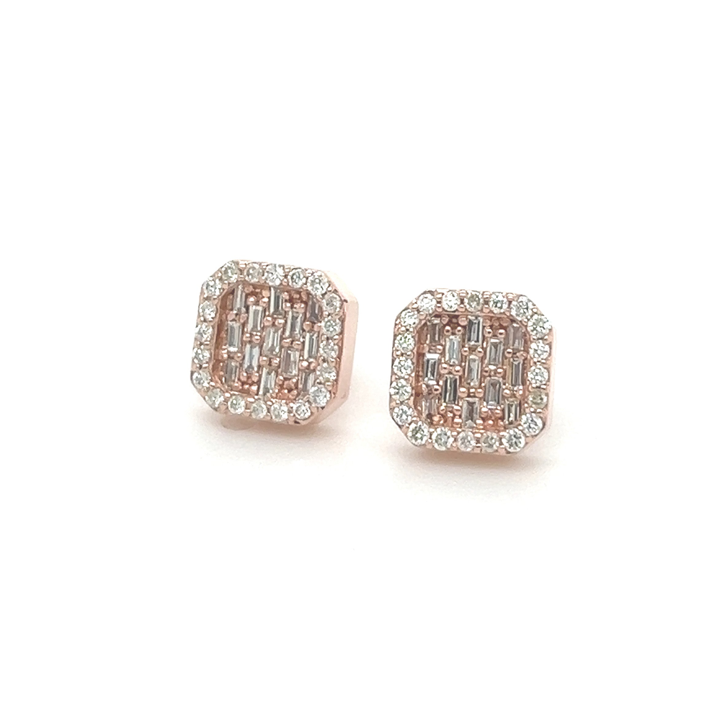 Baguette Diamond Earrings - White Carat - USA & Canada