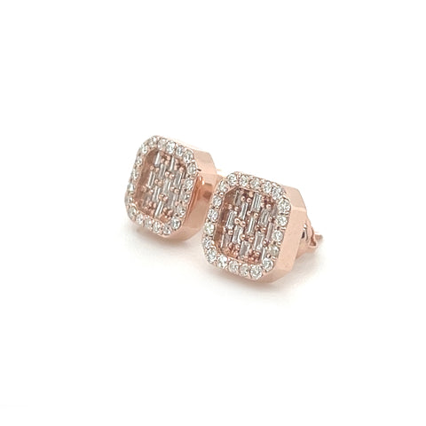 Baguette Diamond Earrings - White Carat - USA & Canada