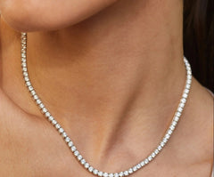 17.70ct diamond tennis 14K (quantity = 2) - White Carat - USA 