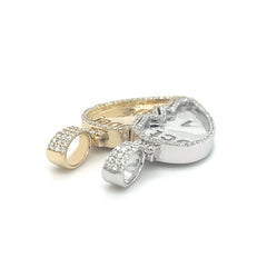 Heart 2-Piece Connection Pendant - White Carat - USA & Canada