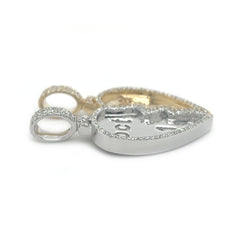 Heart 2-Piece Connection Pendant - White Carat - USA & Canada