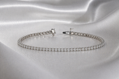 5.00CT. 14K Diamond Tennis Bracelet - White Carat - USA 