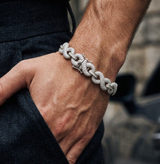 16.00CT. Diamond Infinity Bracelet - 11mm