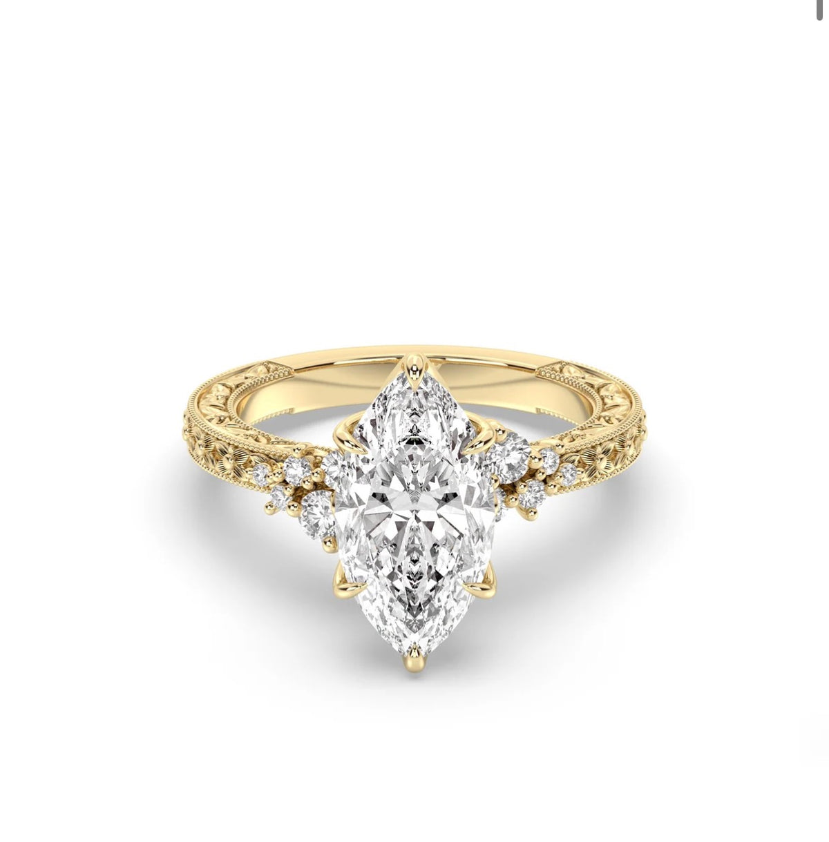 3.00CT VVS Marquise Ring