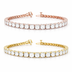 7.00CT. 14K Diamond Tennis Bracelet - White Carat - USA 