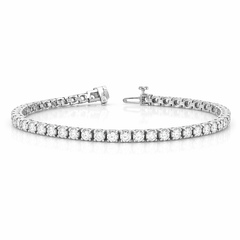5.00CT. 14K Diamond Tennis Bracelet - White Carat - USA 
