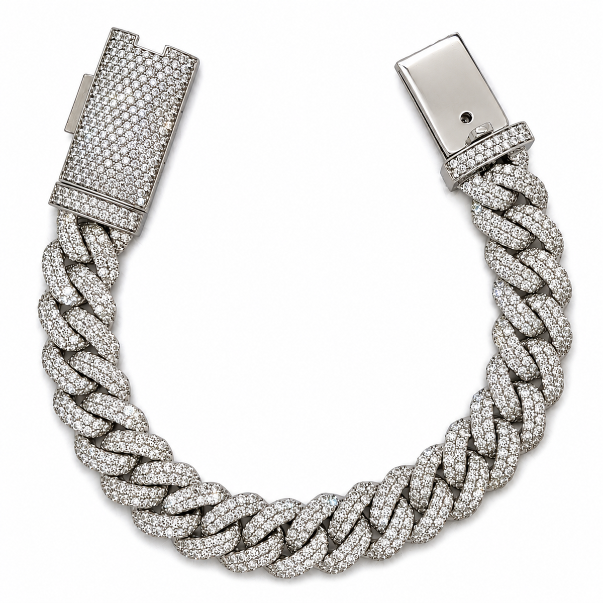 17.00CT. Diamond Cuban Bracelet - 13mm