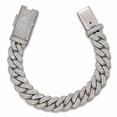 17.00CT. Diamond Cuban Bracelet - 13mm