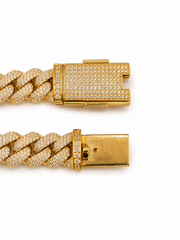 19.00CT. Diamond Cuban Bracelet - 14mm