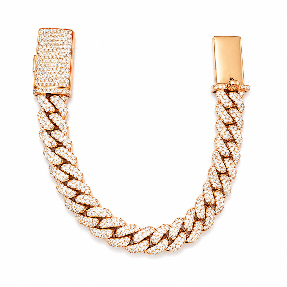13.00 CT. Diamond Cuban Bracelet - 13mm