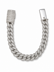 9.00CT. Diamond Cuban Bracelet - 12mm