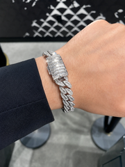 9.00CT. Diamond Cuban Bracelet - 12mm