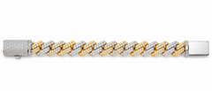 14.00CT. Diamond Cuban Bracelet - 13mm