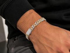 14.00CT. Diamond Cuban Bracelet - 13mm