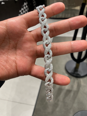 14.00CT. Diamond Infinity Link Bracelet - 12mm