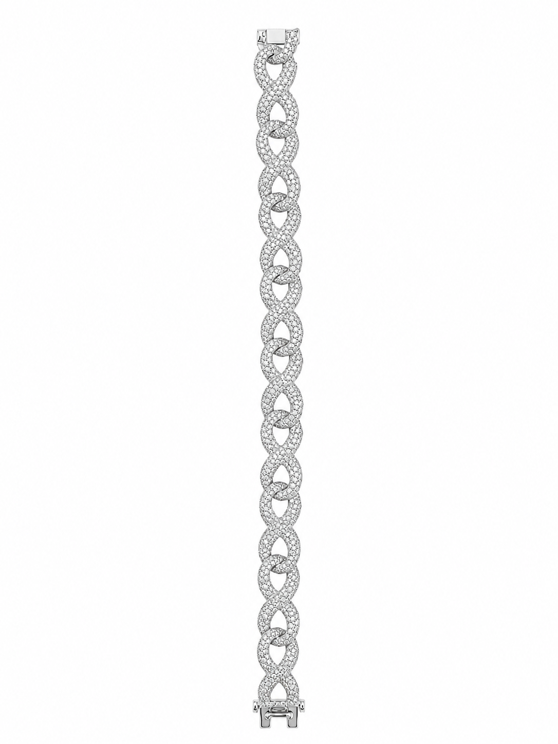 Diamond Infinity Link Bracelet - 12mm