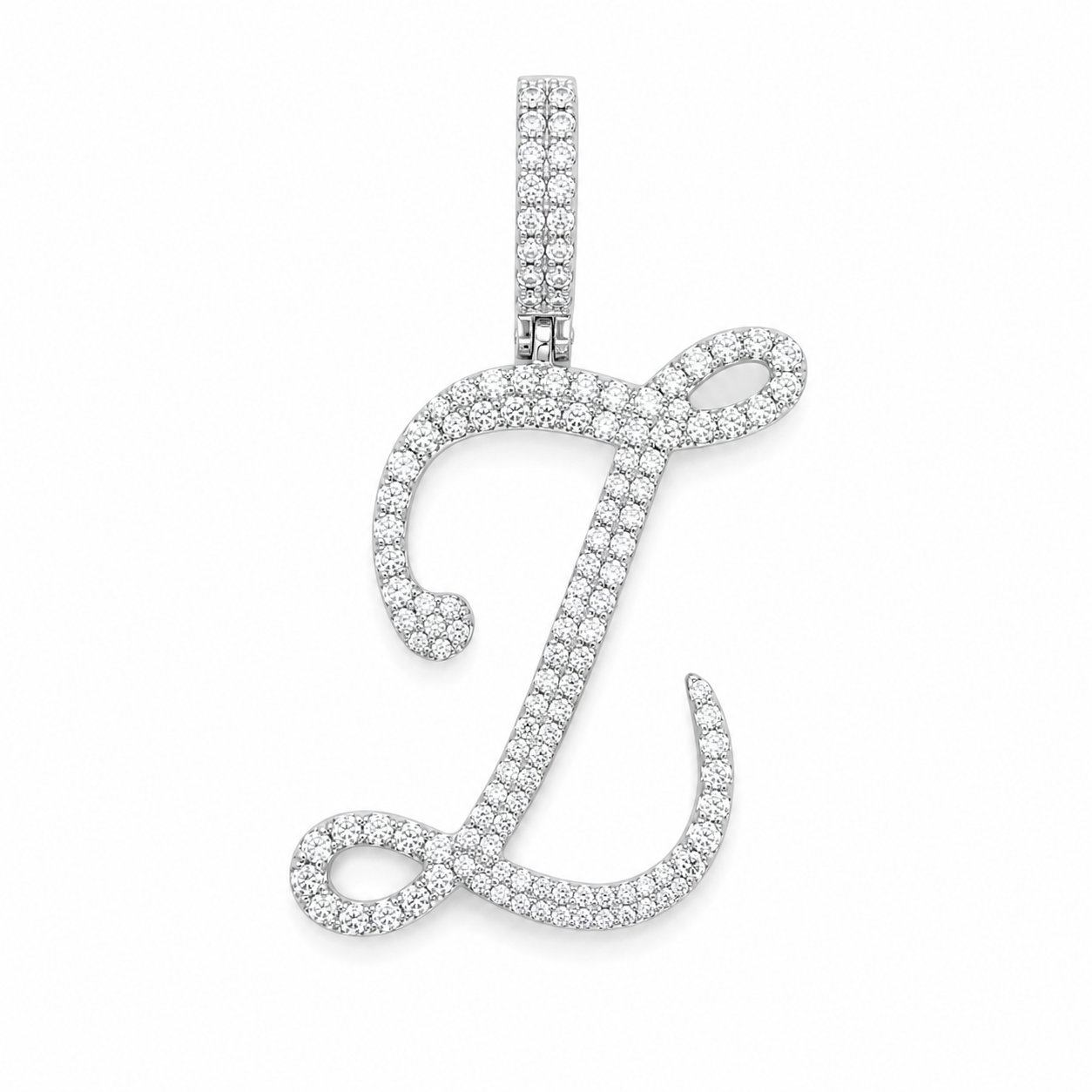 1.20CT Diamond Cursive Letter "Z" Pendant