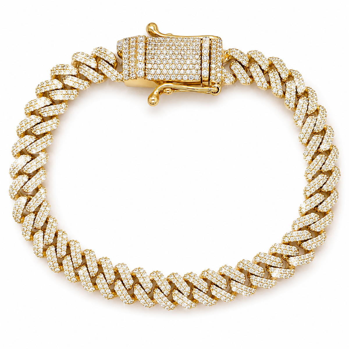 7.00 CT. Diamond Cuban Bracelet - 8.0mm