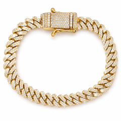 7.00 CT. Diamond Cuban Bracelet - 8.0mm