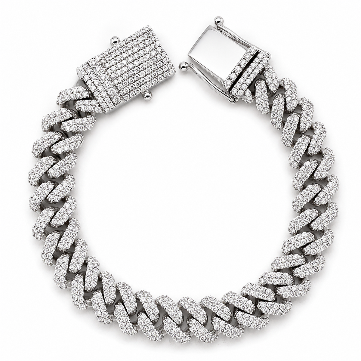 10.00 CT. Diamond Cuban Bracelet - 11mm