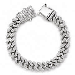 10.00 CT. Diamond Cuban Bracelet - 11mm