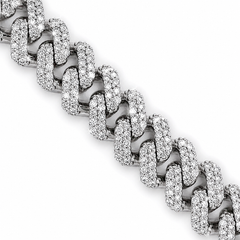 10.00 CT. Diamond Cuban Bracelet - 11mm