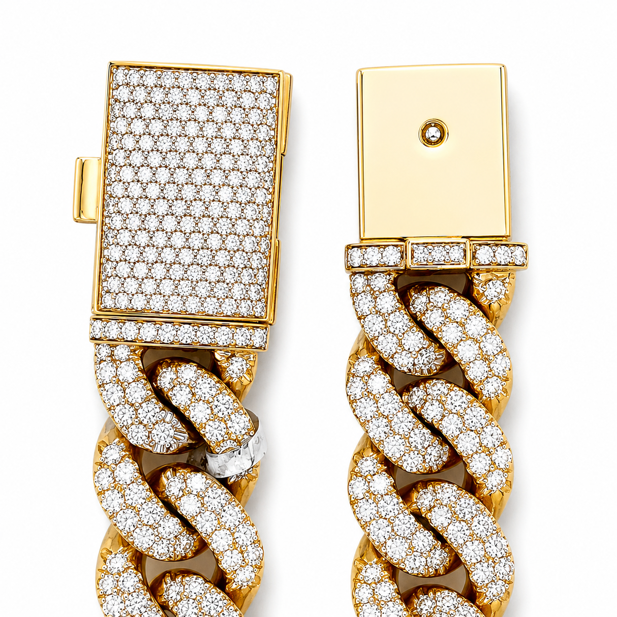 16.00 CT. Diamond Cuban Bracelet - 15mm