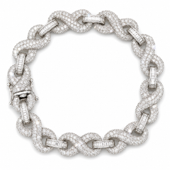 16.00CT. Diamond Infinity Bracelet - 11mm
