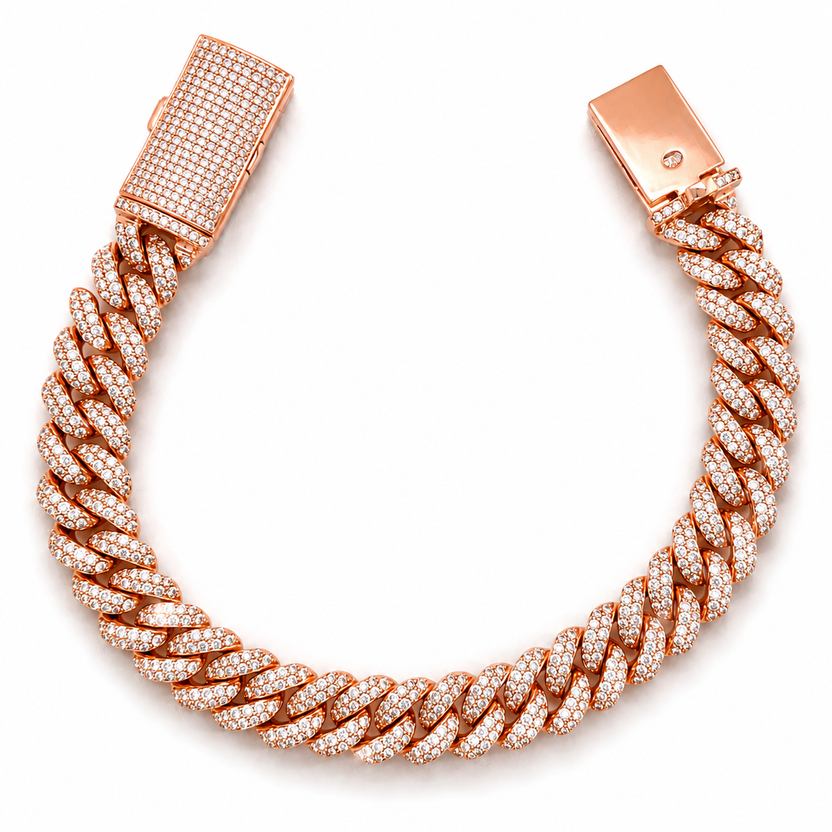 8.00 CT. Diamond Cuban Bracelet - 10.00mm