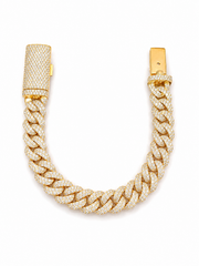 17.00CT. Diamond Cuban Bracelet - 13mm