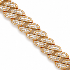 12.00 CT. Diamond Cuban Bracelet - 13.00mm