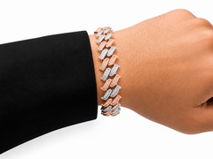 10.00 CT.Diamond Claw Cuban Bracelet - 16mm