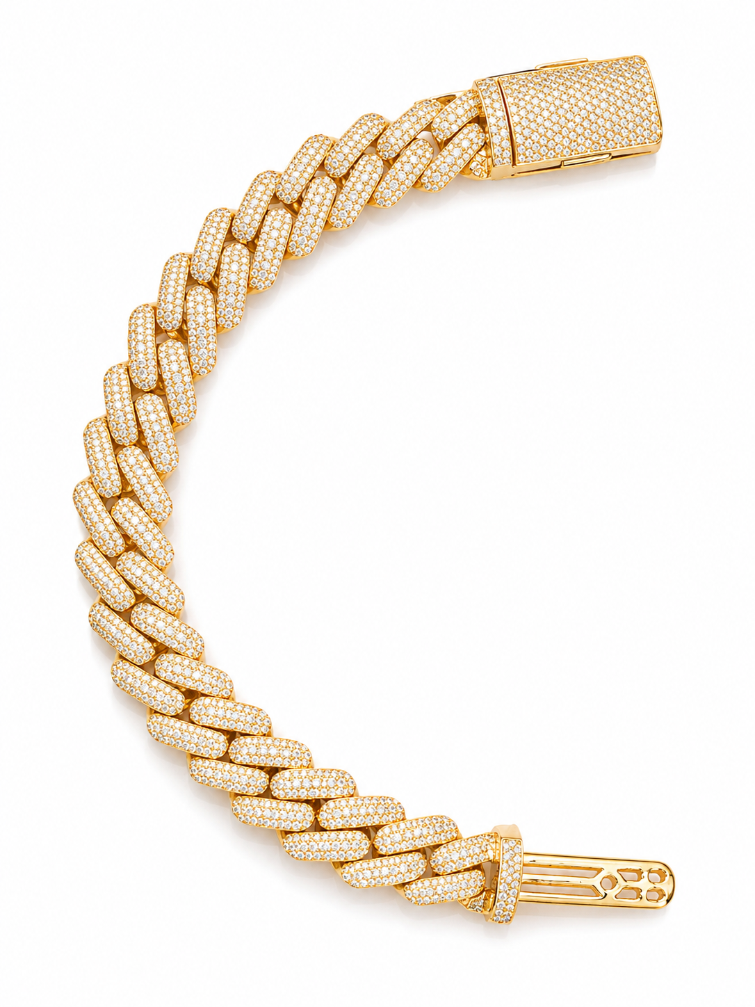 11.00 CT. Diamond Cuban Bracelet - 14.00mm