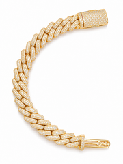 11.00 CT. Diamond Cuban Bracelet - 14.00mm