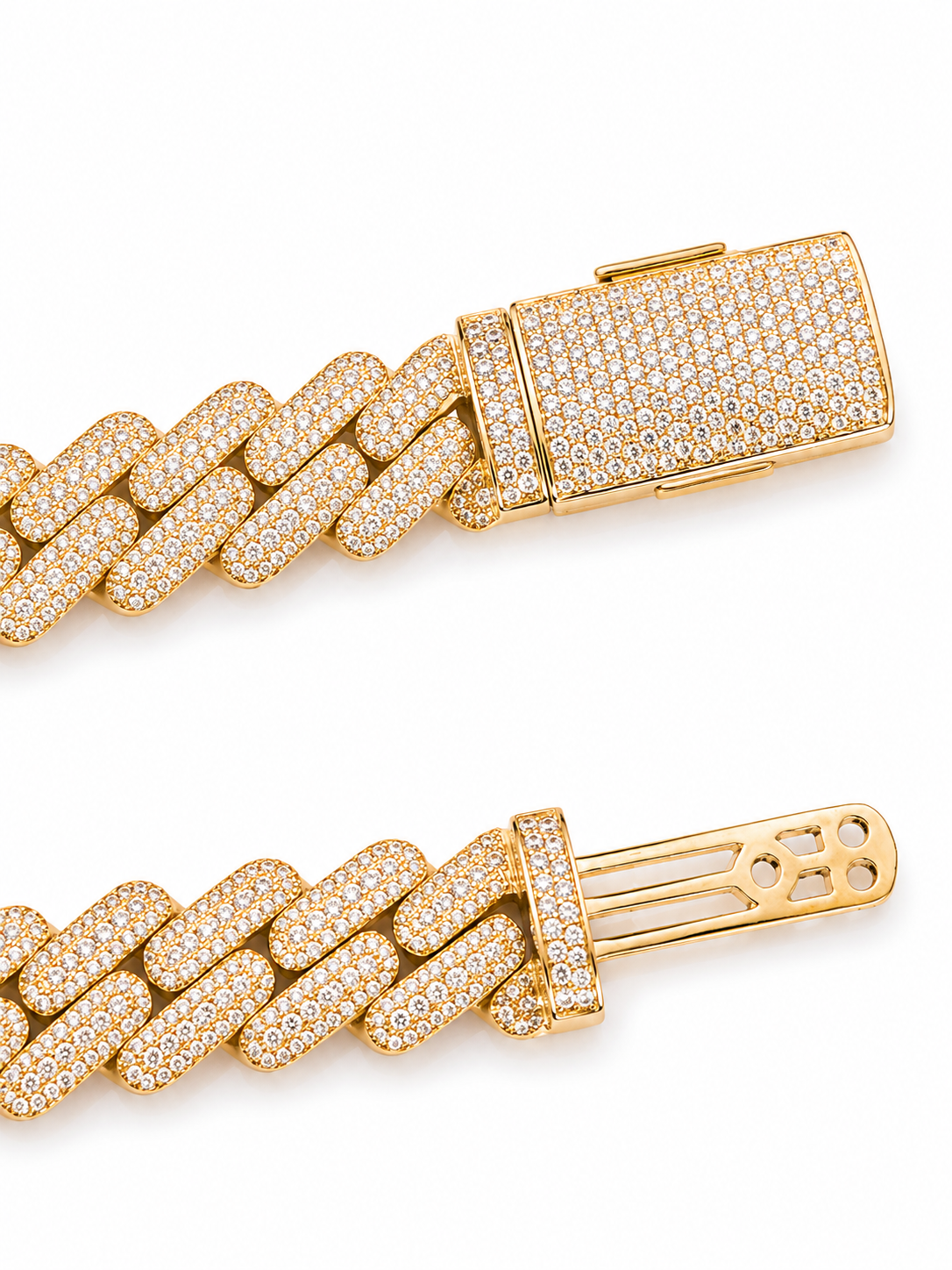 11.00 CT. Diamond Cuban Bracelet - 14.00mm