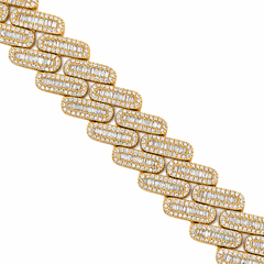 12.00 CT. Diamond Cuban Bracelet - 14.00mm