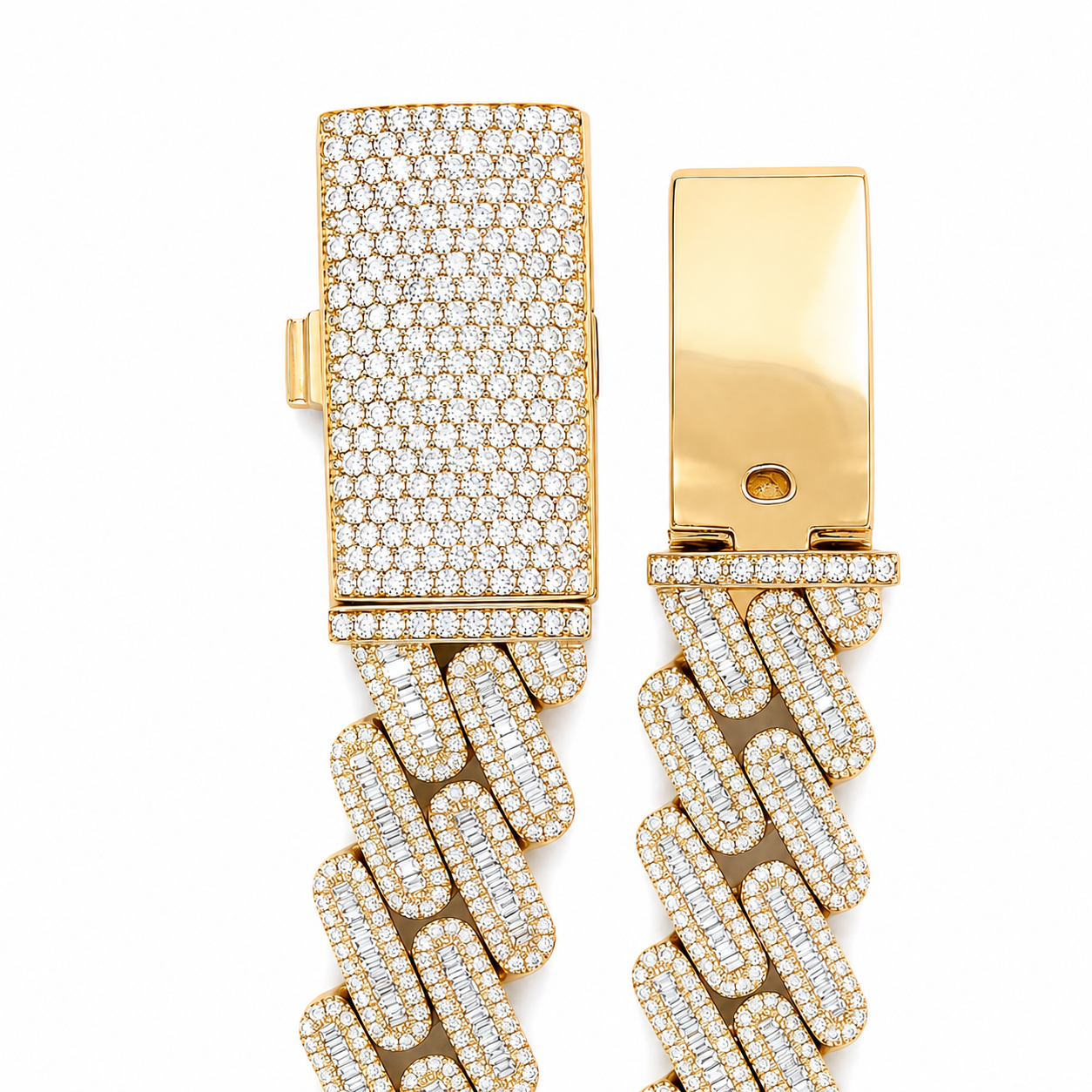 12.00 CT. Diamond Cuban Bracelet - 14.00mm